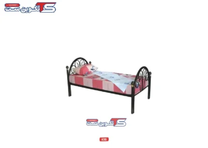 تخت خواب تک نفره فلزی 630 - تکوین ست