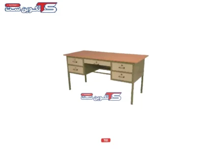 میز معلم فلزی 701 - تکوین ست