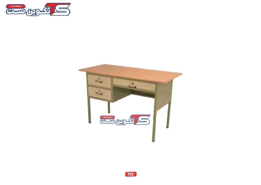 میز معلم فلزی 702 - تکوین ست